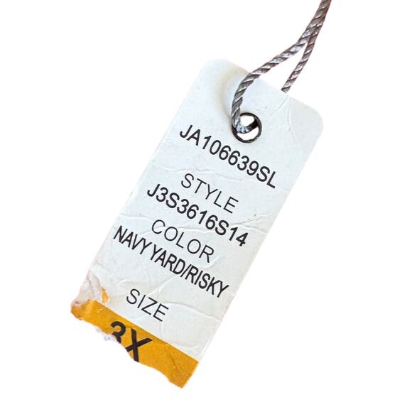 Joseph A.Nautical Soft Bell Sleeves Knit Stripe Sweater 3XL NWT Navy Sailor Boat - Picture 2 of 7